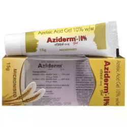 Buy Azelaic Acid 20% Cream (Aziderm) Side effect, Price, Dosage