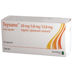 Buy Teysuno - Tegafur, Gimeracil,Oteracil 15 mg online in india
