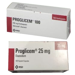 Diazoxide (Proglycem 25mg, 100mg) capsule: Uses, Dosage, Price